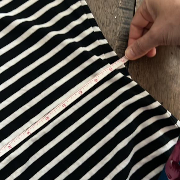 H&M Basic Black and White L/S Striped Dress Medium - Picture 8 of 8